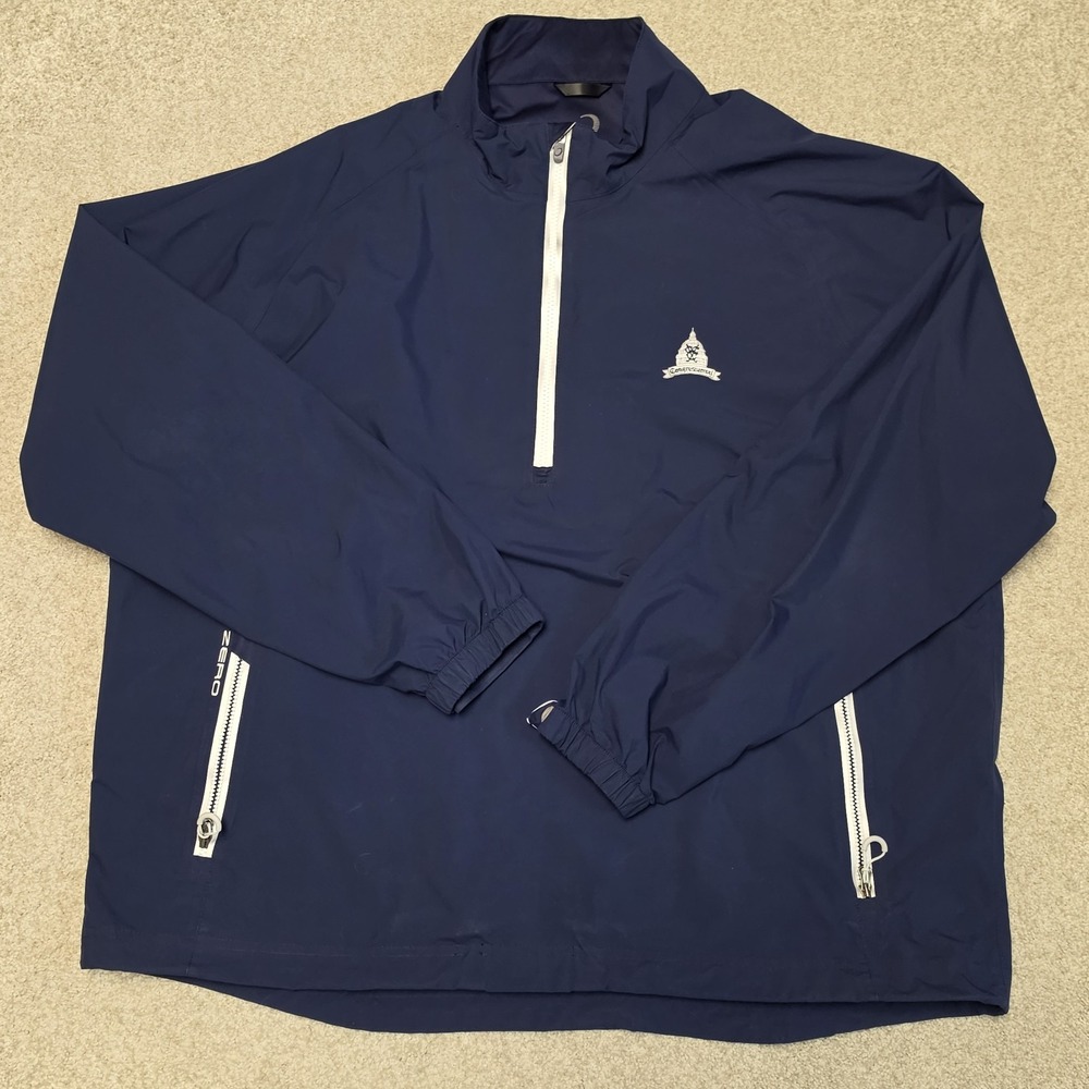 Zero Restriction Congressional Golf Club Tour Series Pullover Jacket Men XXL Blu